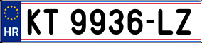 Trailer License Plate